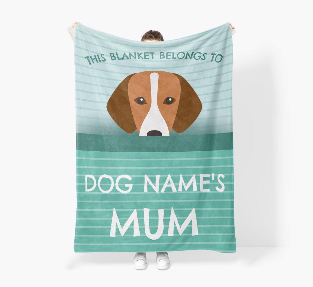 'This Blanket Belongs To...' - Personalized {breedFullName} Blanket: Premium Sherpa Fleece