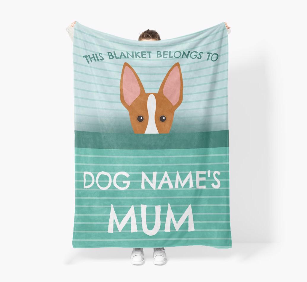 'This Blanket Belongs To...' - Personalized {breedFullName} Blanket: Premium Sherpa Fleece