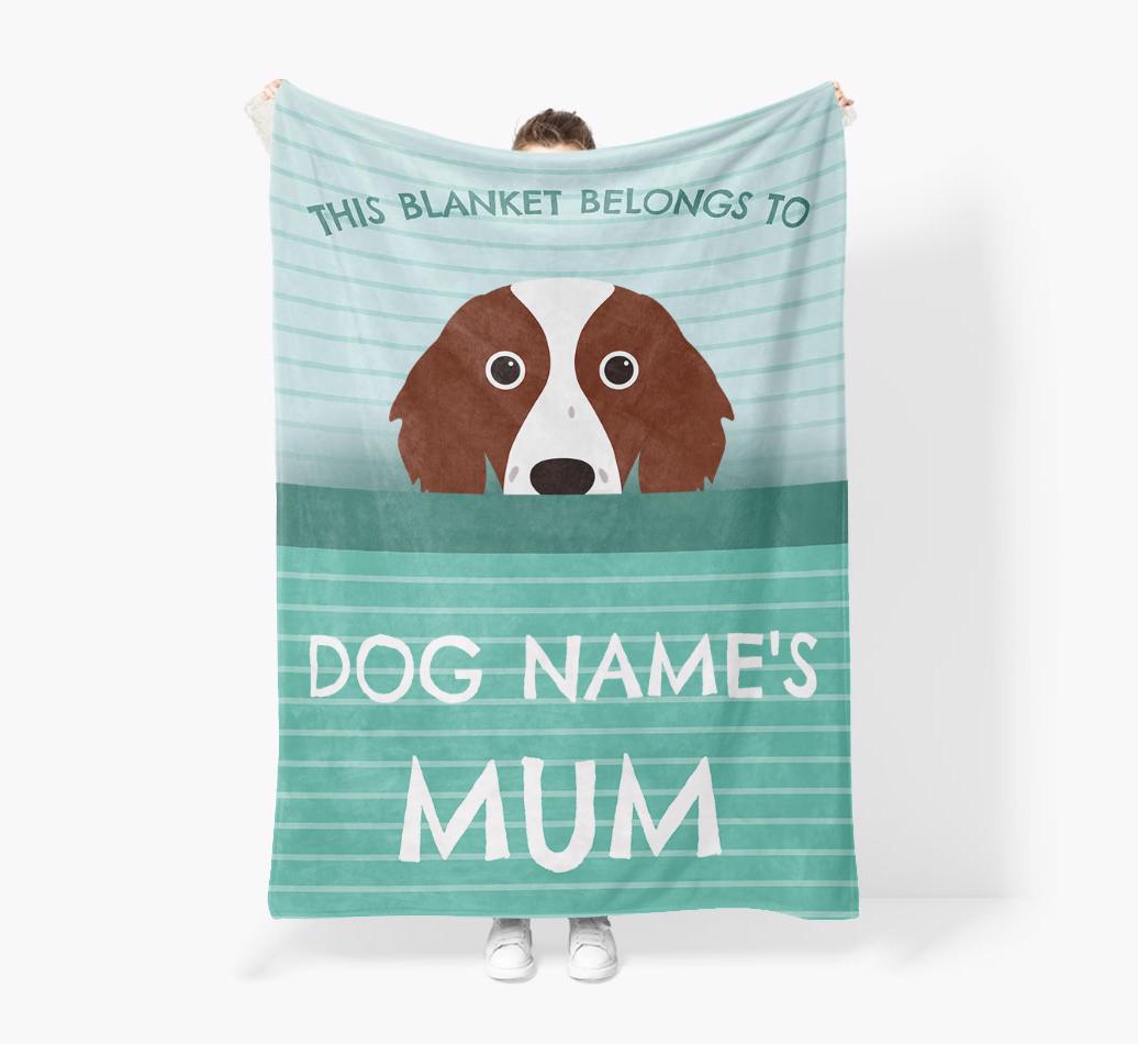 'This Blanket Belongs To...' - Personalized {breedFullName} Blanket: Premium Sherpa Fleece