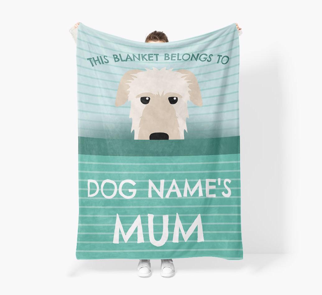 'This Blanket Belongs To...' - Personalized {breedFullName} Blanket: Premium Sherpa Fleece