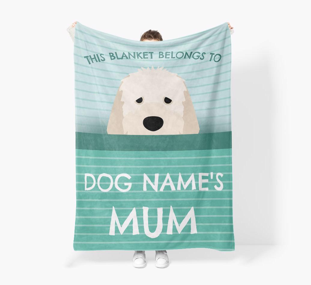 'This Blanket Belongs To...' - Personalized {breedFullName} Blanket: Premium Sherpa Fleece