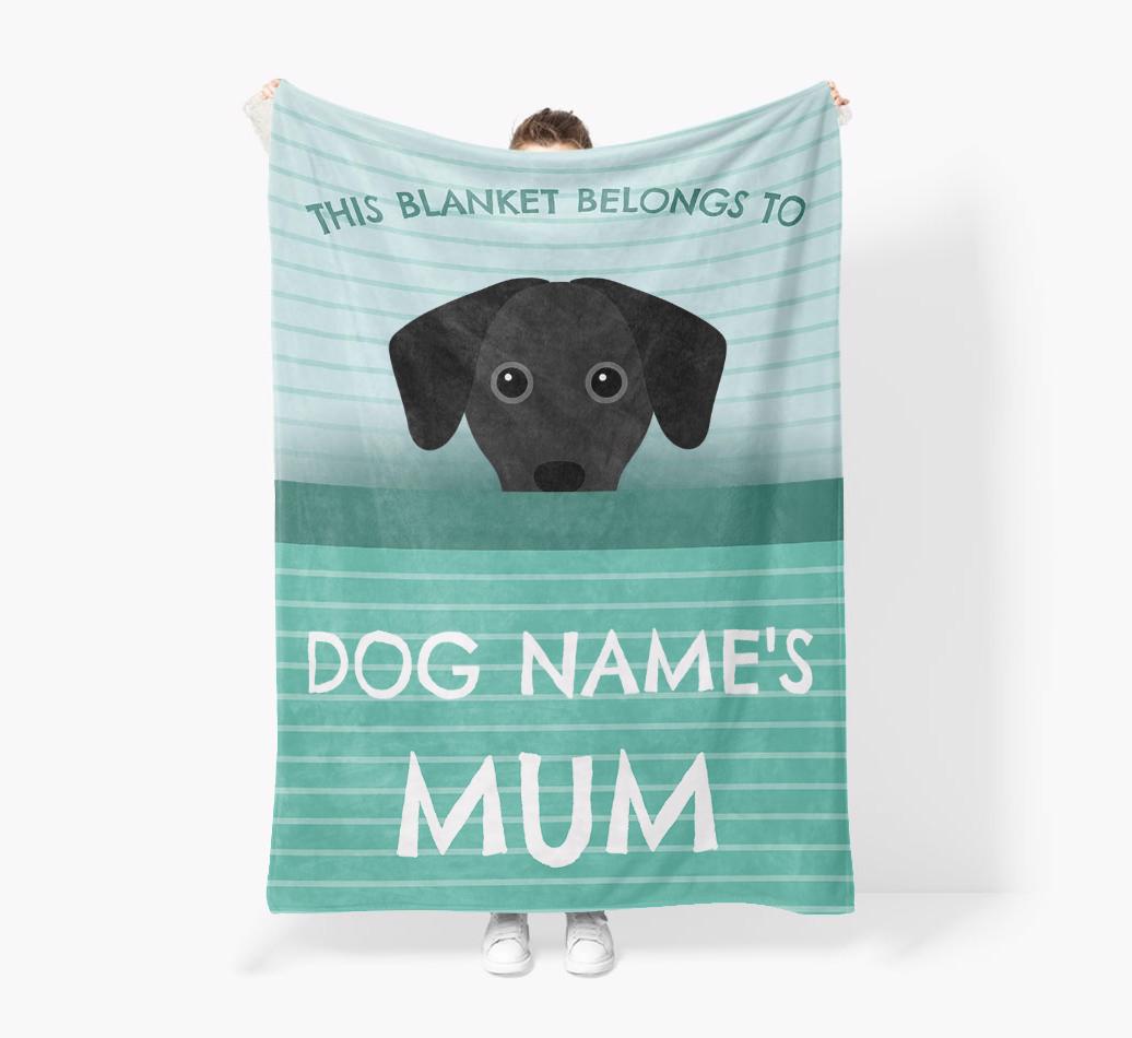 'This Blanket Belongs To...' - Personalized {breedFullName} Blanket: Premium Sherpa Fleece