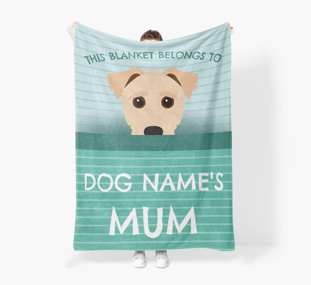 'This Blanket Belongs To...' - Personalized {breedFullName} Blanket: Premium Sherpa Fleece