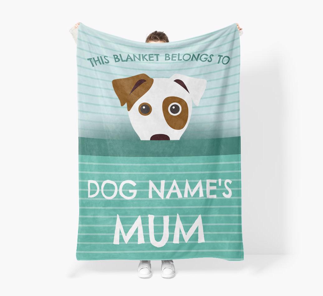 'This Blanket Belongs To...' - Personalized {breedFullName} Blanket: Premium Sherpa Fleece