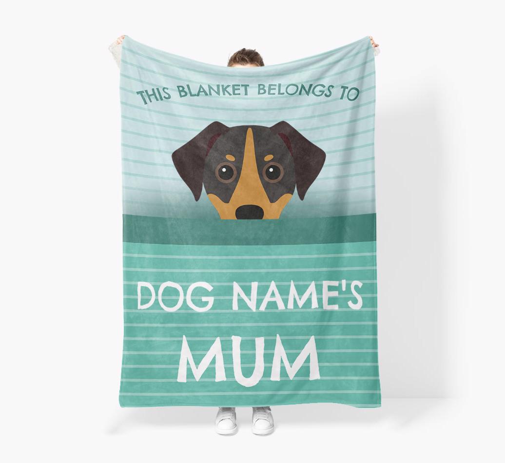 'This Blanket Belongs To...' - Personalized {breedFullName} Blanket: Premium Sherpa Fleece