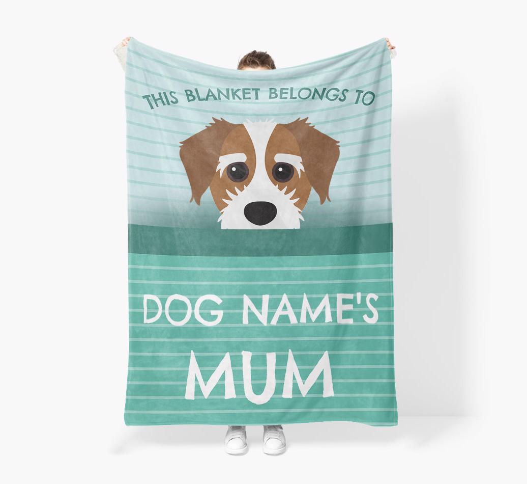 'This Blanket Belongs To...' - Personalized {breedFullName} Blanket: Premium Sherpa Fleece