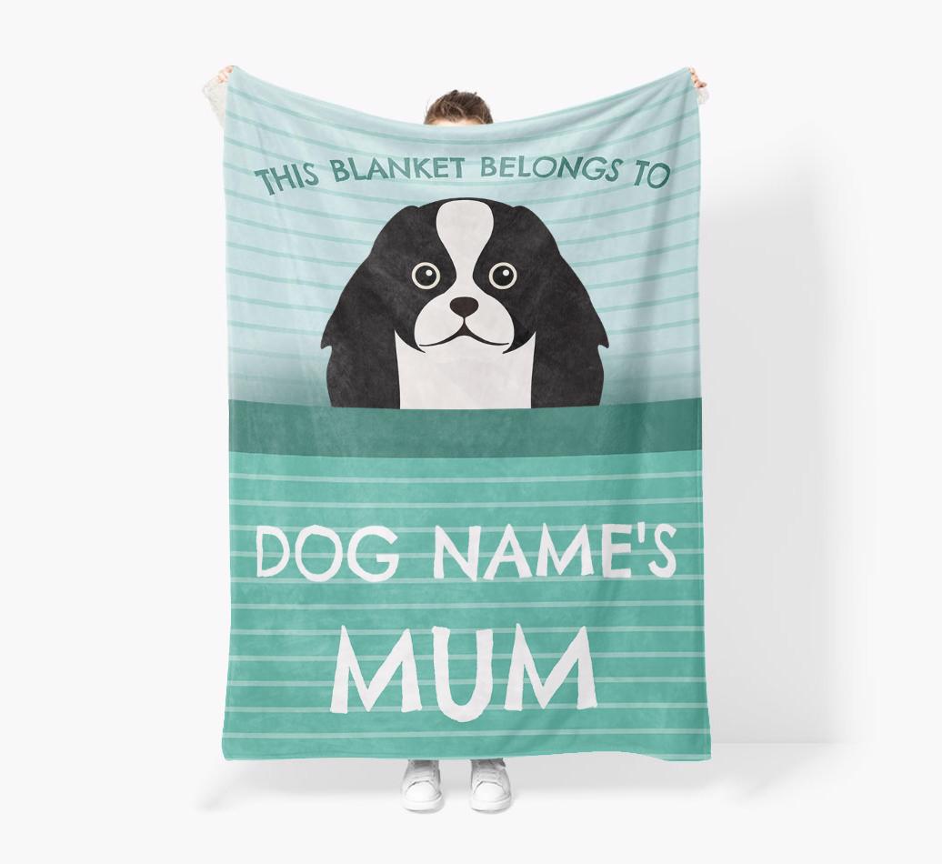 'This Blanket Belongs To...' - Personalized {breedFullName} Blanket: Premium Sherpa Fleece