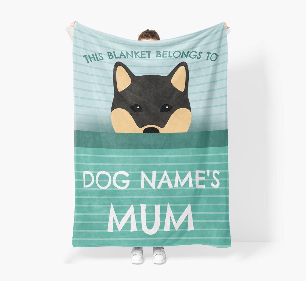 'This Blanket Belongs To...' - Personalized {breedFullName} Blanket: Premium Sherpa Fleece