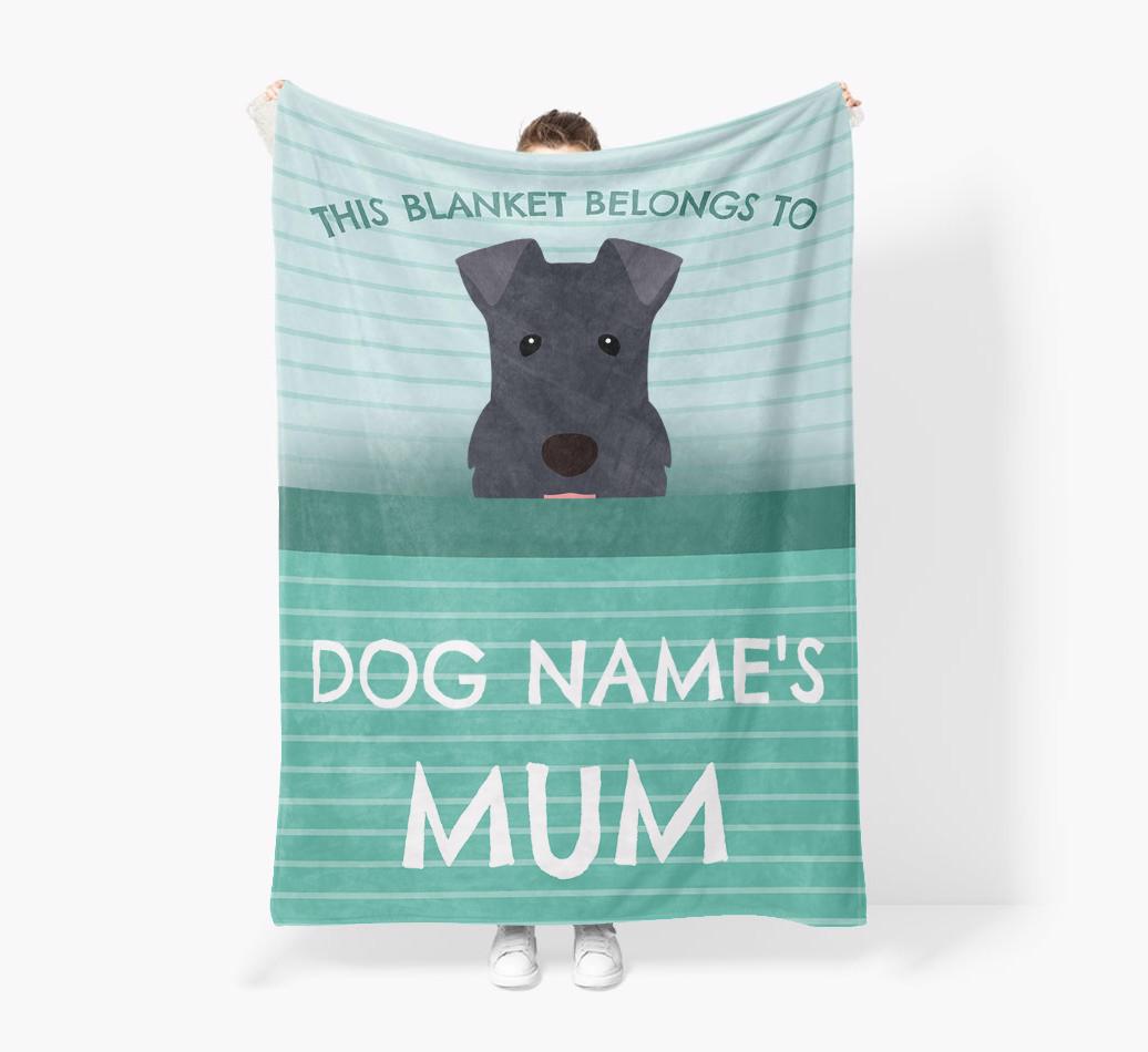 'This Blanket Belongs To...' - Personalized {breedFullName} Blanket: Premium Sherpa Fleece