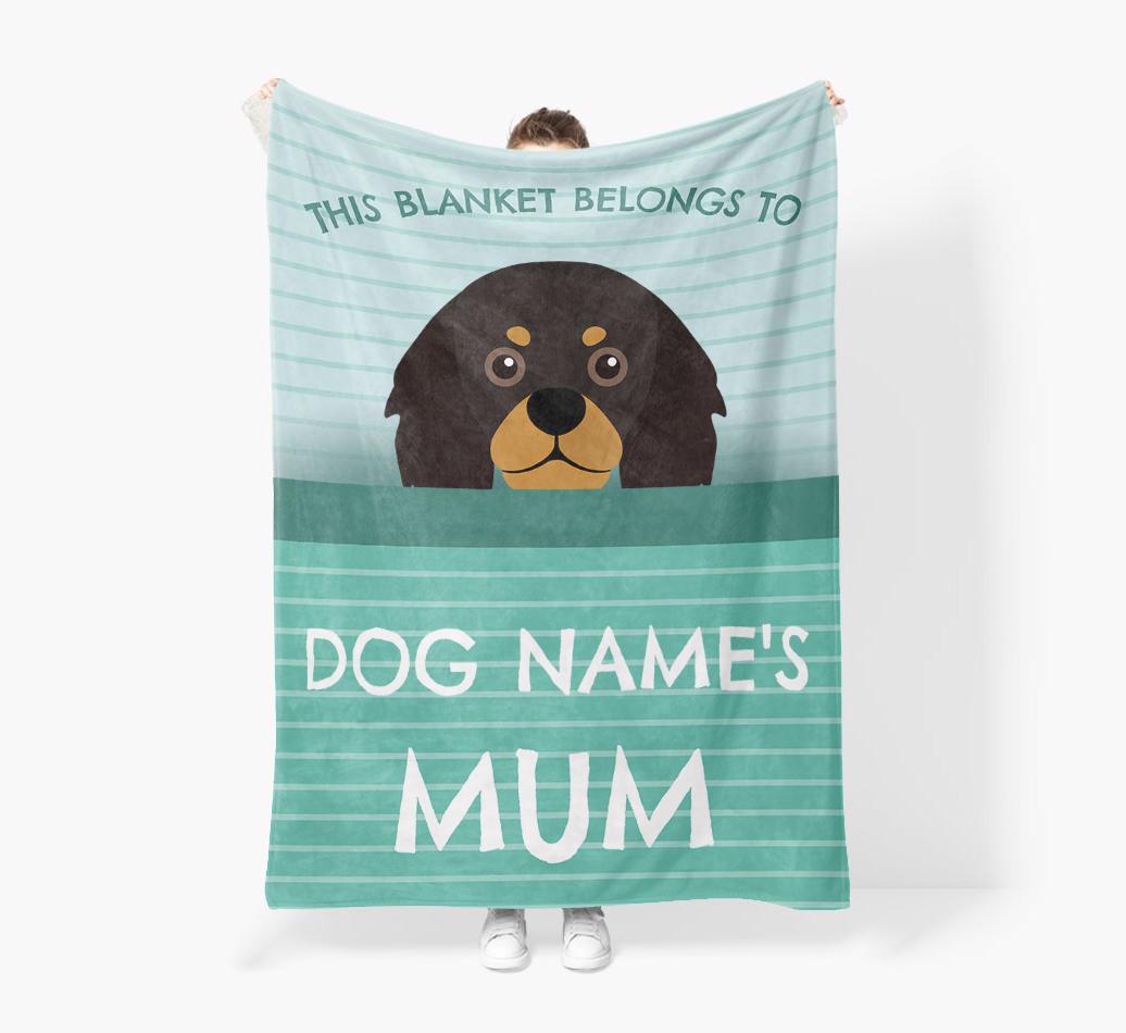 'This Blanket Belongs To...' - Personalized {breedFullName} Blanket: Premium Sherpa Fleece