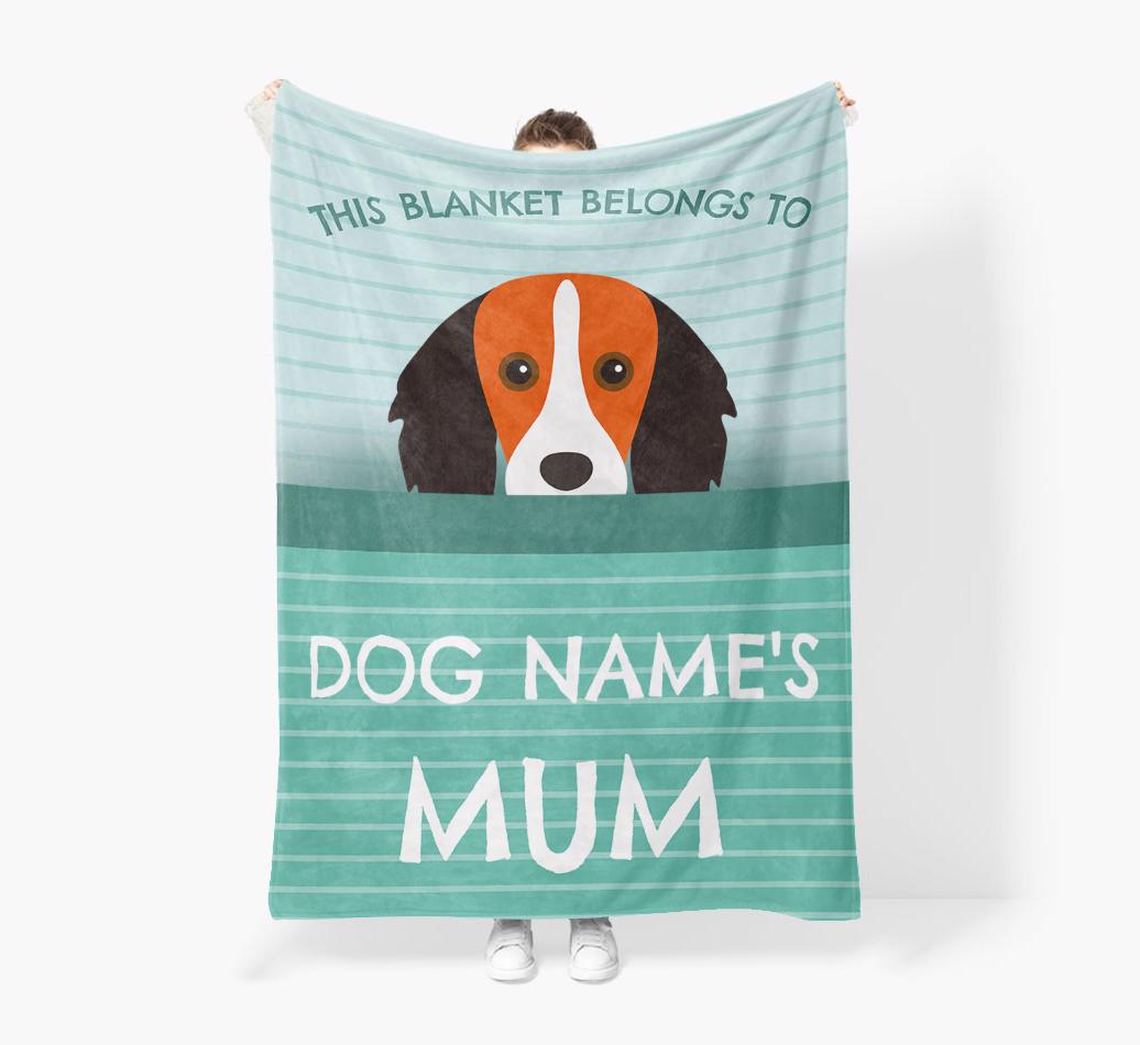'This Blanket Belongs To...' - Personalized {breedFullName} Blanket: Premium Sherpa Fleece