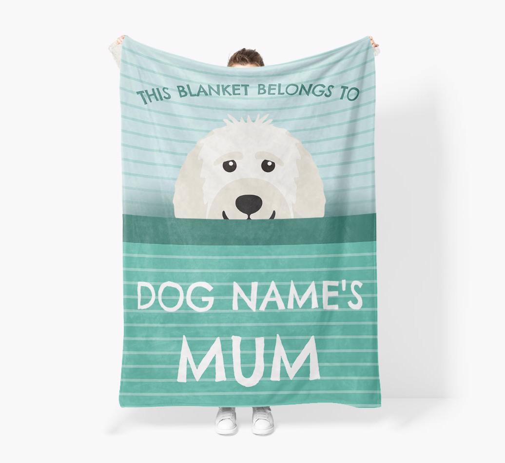 'This Blanket Belongs To...' - Personalized {breedFullName} Blanket: Premium Sherpa Fleece