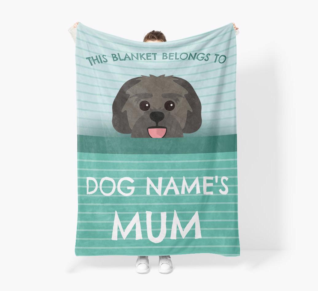 'This Blanket Belongs To...' - Personalized {breedFullName} Blanket: Premium Sherpa Fleece