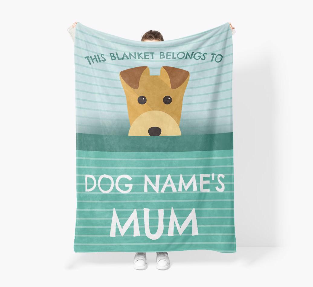 'This Blanket Belongs To...' - Personalized {breedFullName} Blanket: Premium Sherpa Fleece