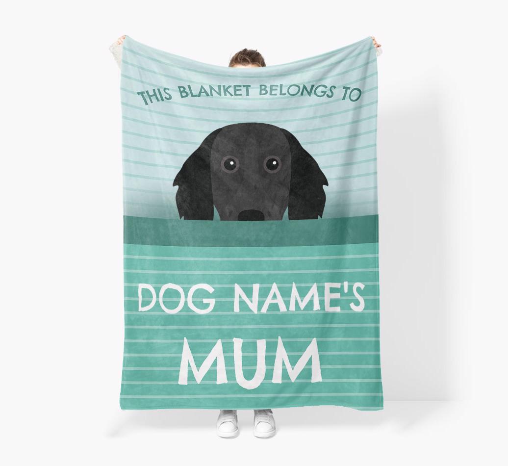'This Blanket Belongs To...' - Personalized {breedFullName} Blanket: Premium Sherpa Fleece