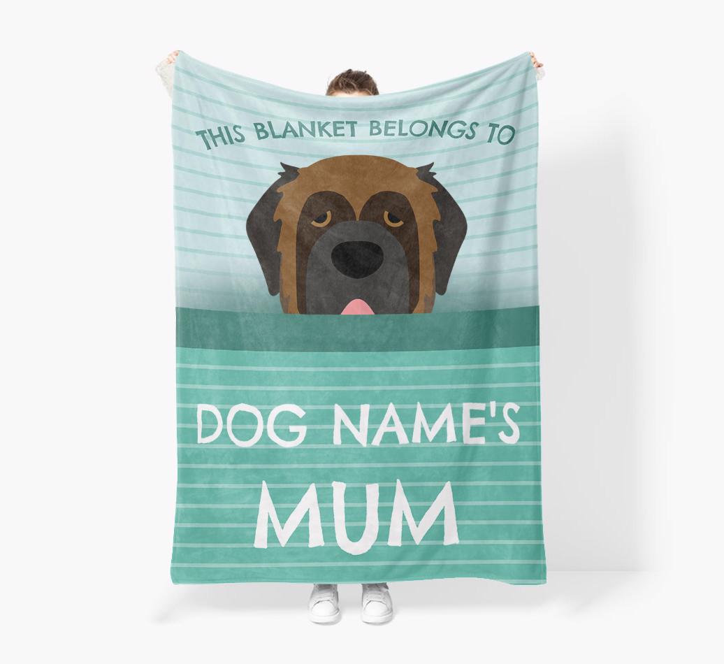 'This Blanket Belongs To...' - Personalized {breedFullName} Blanket: Premium Sherpa Fleece