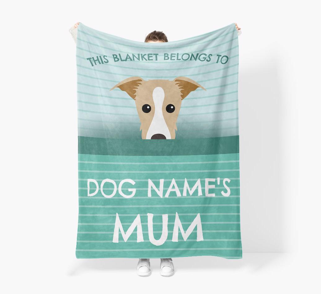 'This Blanket Belongs To...' - Personalized {breedFullName} Blanket: Premium Sherpa Fleece