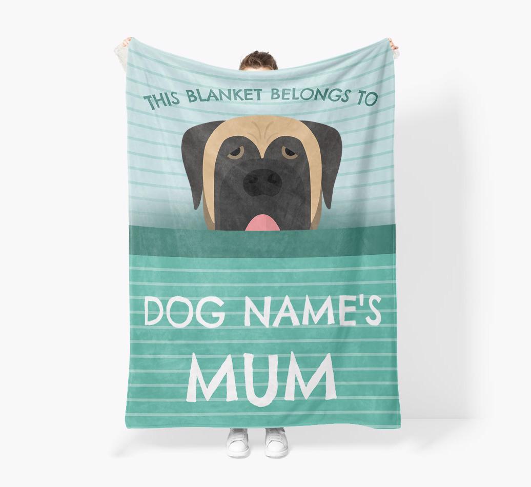 'This Blanket Belongs To...' - Personalized {breedFullName} Blanket: Premium Sherpa Fleece