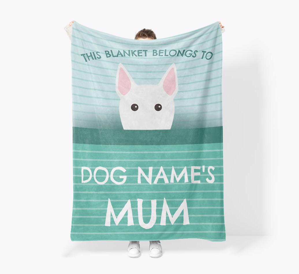 'This Blanket Belongs To...' - Personalized {breedFullName} Blanket: Premium Sherpa Fleece