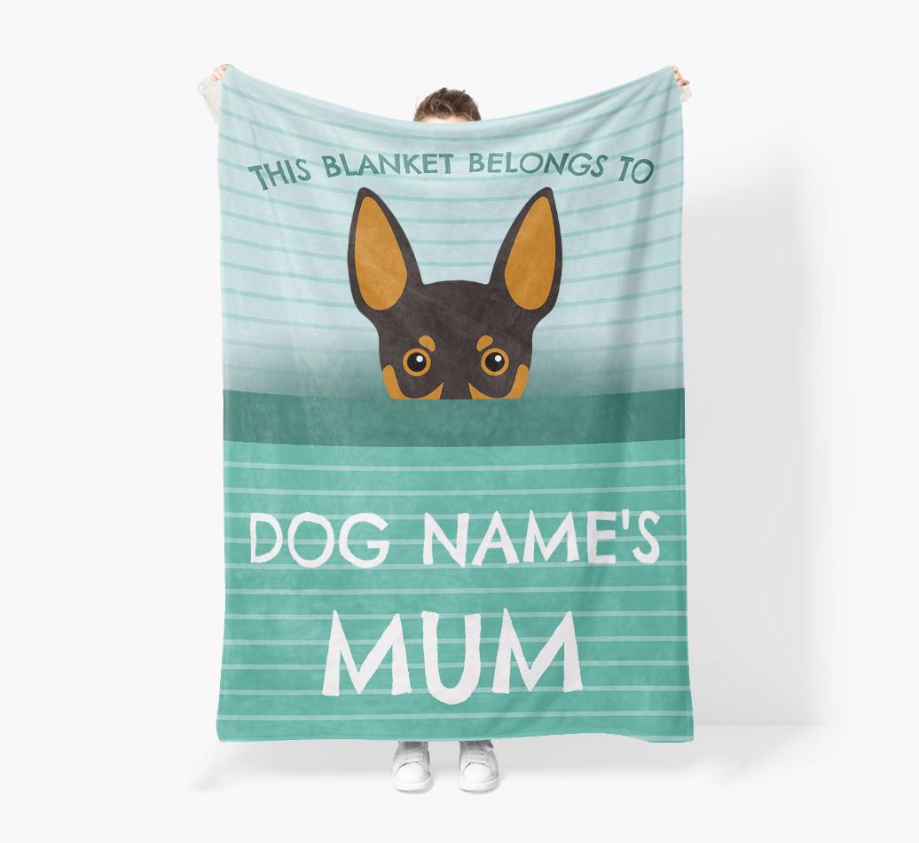 'This Blanket Belongs To...' - Personalized {breedFullName} Blanket: Premium Sherpa Fleece