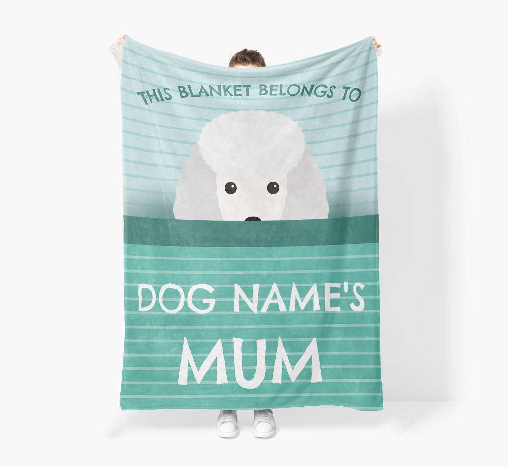 'This Blanket Belongs To...' - Personalized {breedFullName} Blanket: Premium Sherpa Fleece