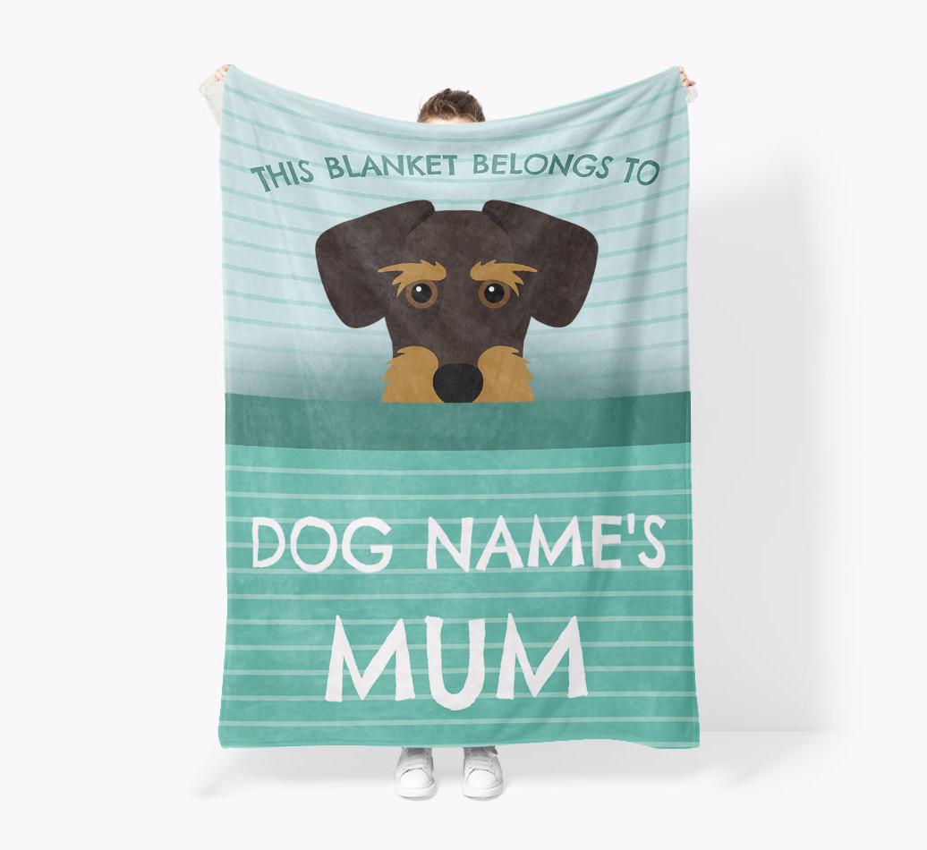 'This Blanket Belongs To...' - Personalized {breedFullName} Blanket: Premium Sherpa Fleece