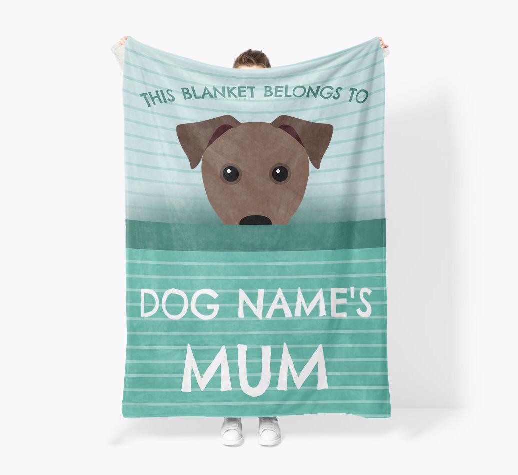'This Blanket Belongs To...' - Personalized {breedFullName} Blanket: Premium Sherpa Fleece