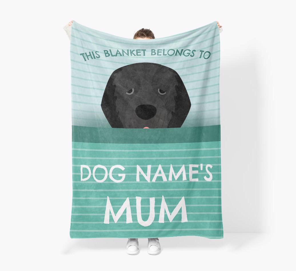 'This Blanket Belongs To...' - Personalized {breedFullName} Blanket: Premium Sherpa Fleece