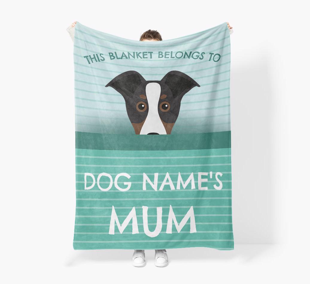 'This Blanket Belongs To...' - Personalized {breedFullName} Blanket: Premium Sherpa Fleece