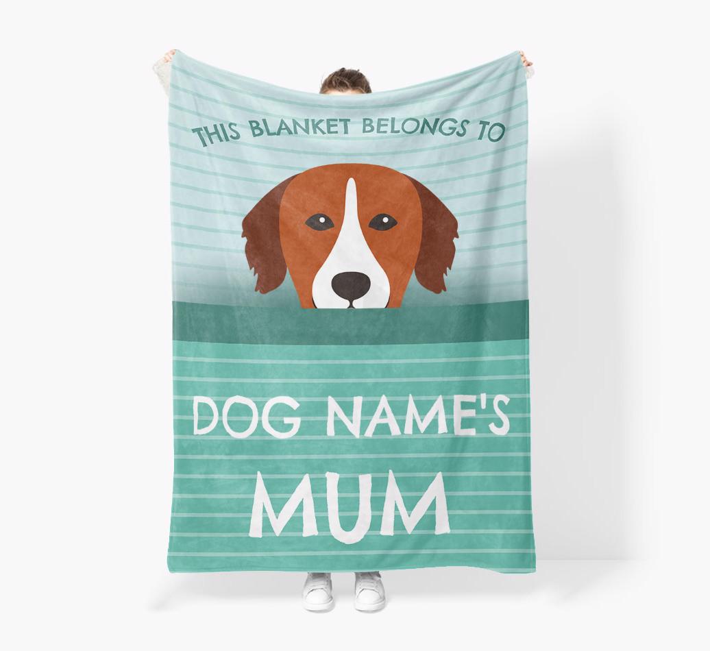 'This Blanket Belongs To...' - Personalized {breedFullName} Blanket: Premium Sherpa Fleece