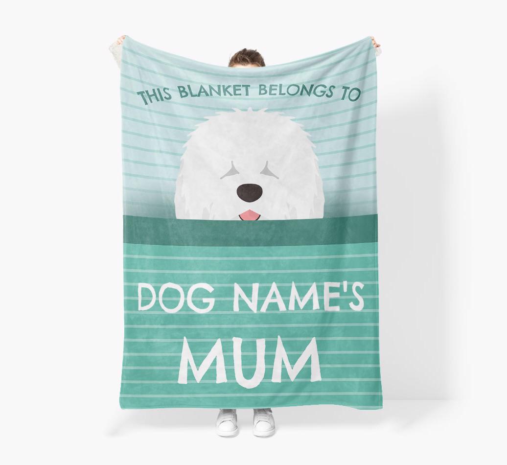 'This Blanket Belongs To...' - Personalized {breedFullName} Blanket: Premium Sherpa Fleece