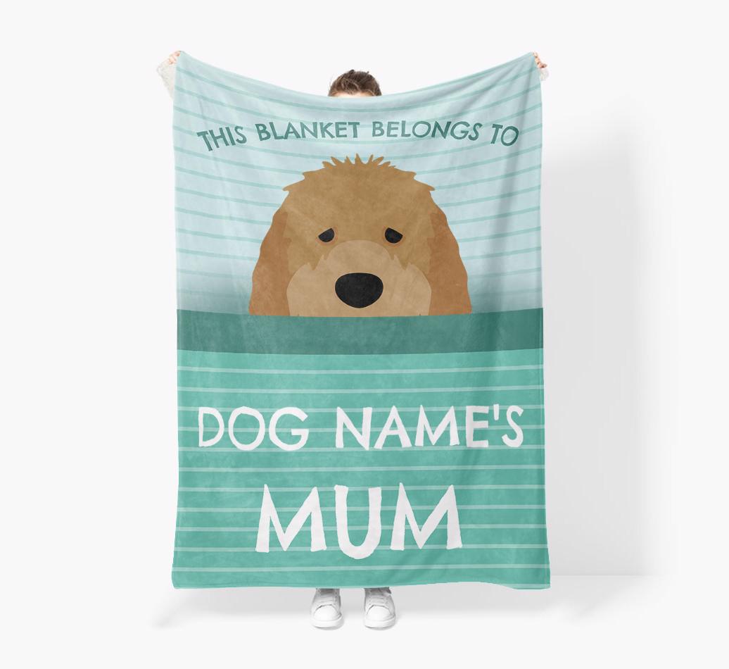 'This Blanket Belongs To...' - Personalized {breedFullName} Blanket: Premium Sherpa Fleece