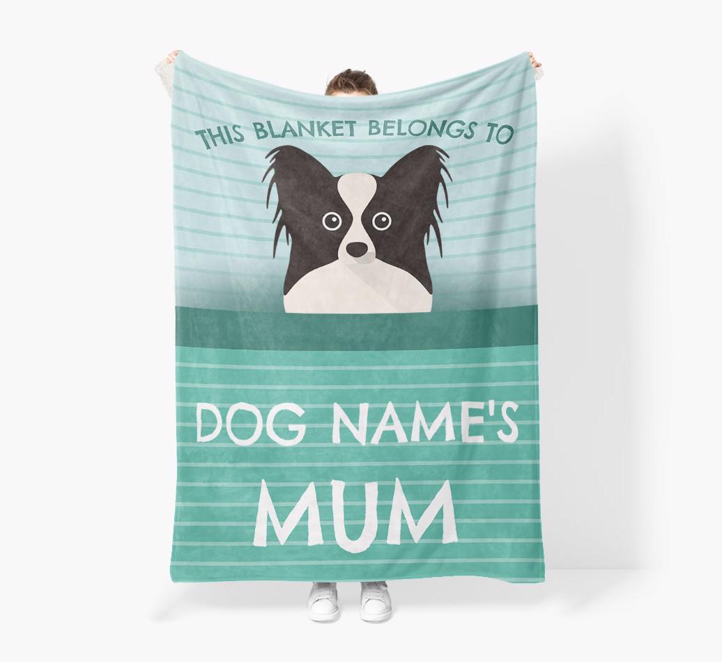 'This Blanket Belongs To...' - Personalized {breedFullName} Blanket: Premium Sherpa Fleece