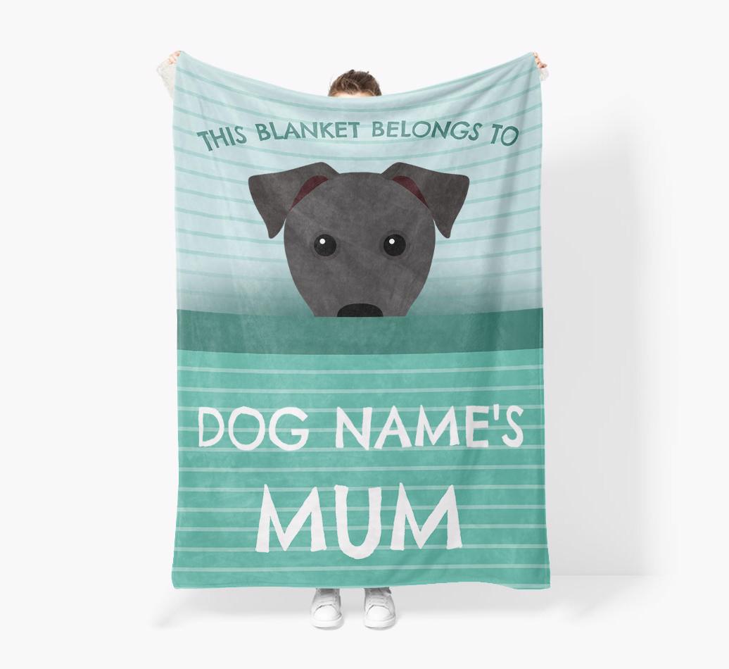 'This Blanket Belongs To...' - Personalized {breedFullName} Blanket: Premium Sherpa Fleece
