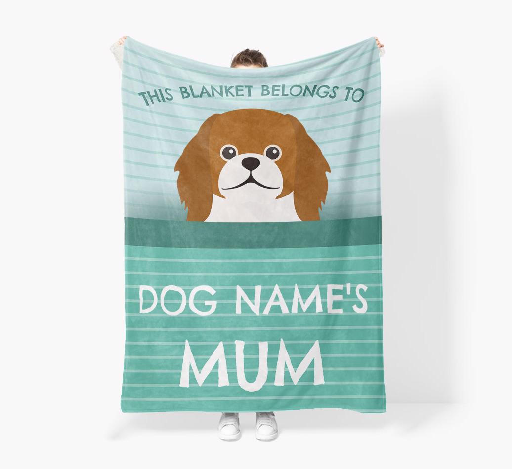'This Blanket Belongs To...' - Personalized {breedFullName} Blanket: Premium Sherpa Fleece