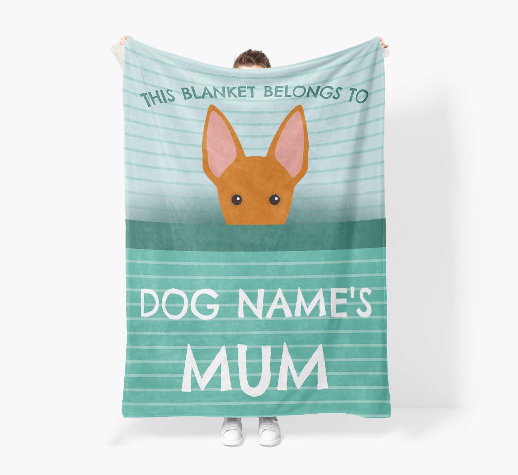 'This Blanket Belongs To...' - Personalised {breedFullName} Blanket: Premium Sherpa Fleece