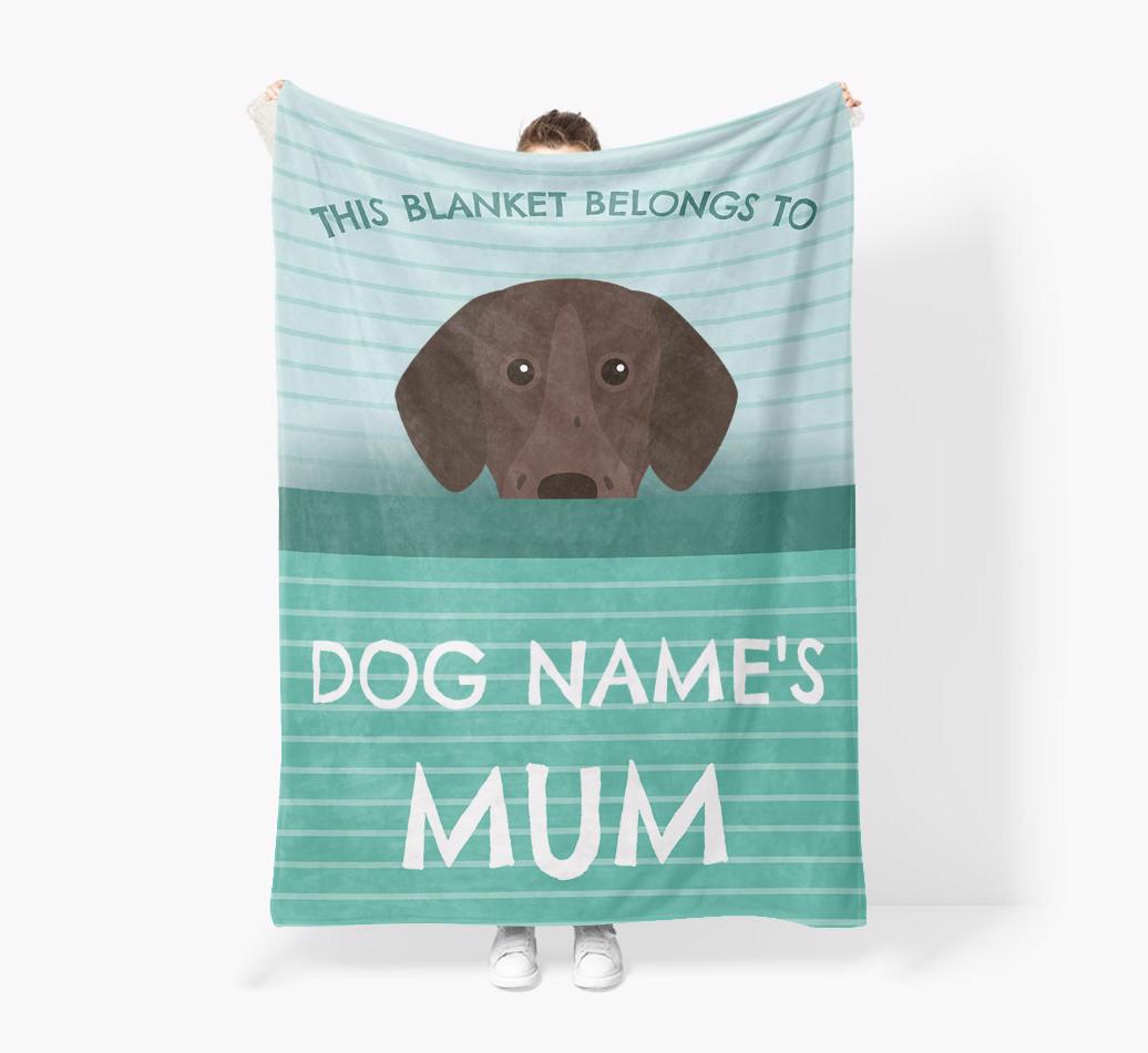 'This Blanket Belongs To...' - Personalized {breedFullName} Blanket: Premium Sherpa Fleece