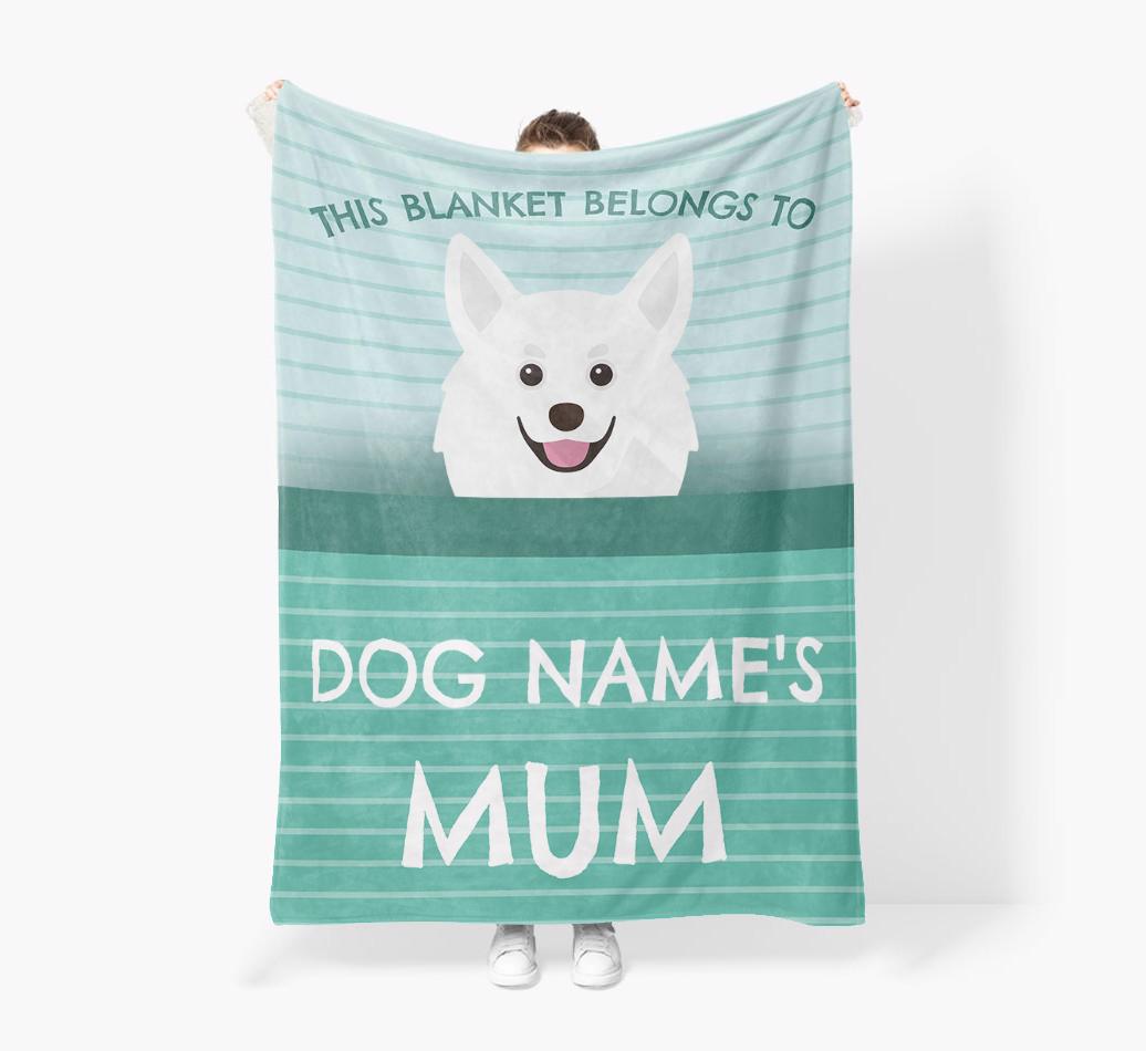 'This Blanket Belongs To...' - Personalized {breedFullName} Blanket: Premium Sherpa Fleece