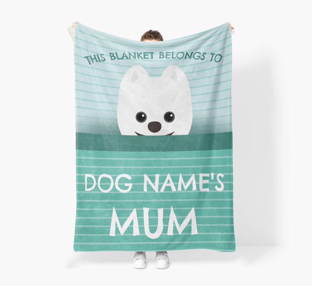 'This Blanket Belongs To...' - Personalized {breedFullName} Blanket: Premium Sherpa Fleece