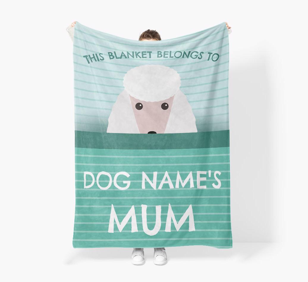 'This Blanket Belongs To...' - Personalized {breedFullName} Blanket: Premium Sherpa Fleece