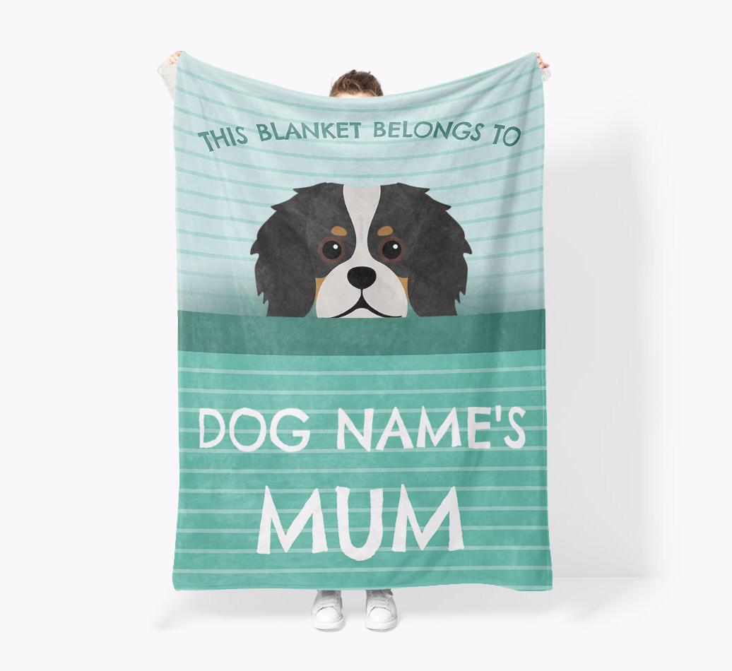 'This Blanket Belongs To...' - Personalized {breedFullName} Blanket: Premium Sherpa Fleece