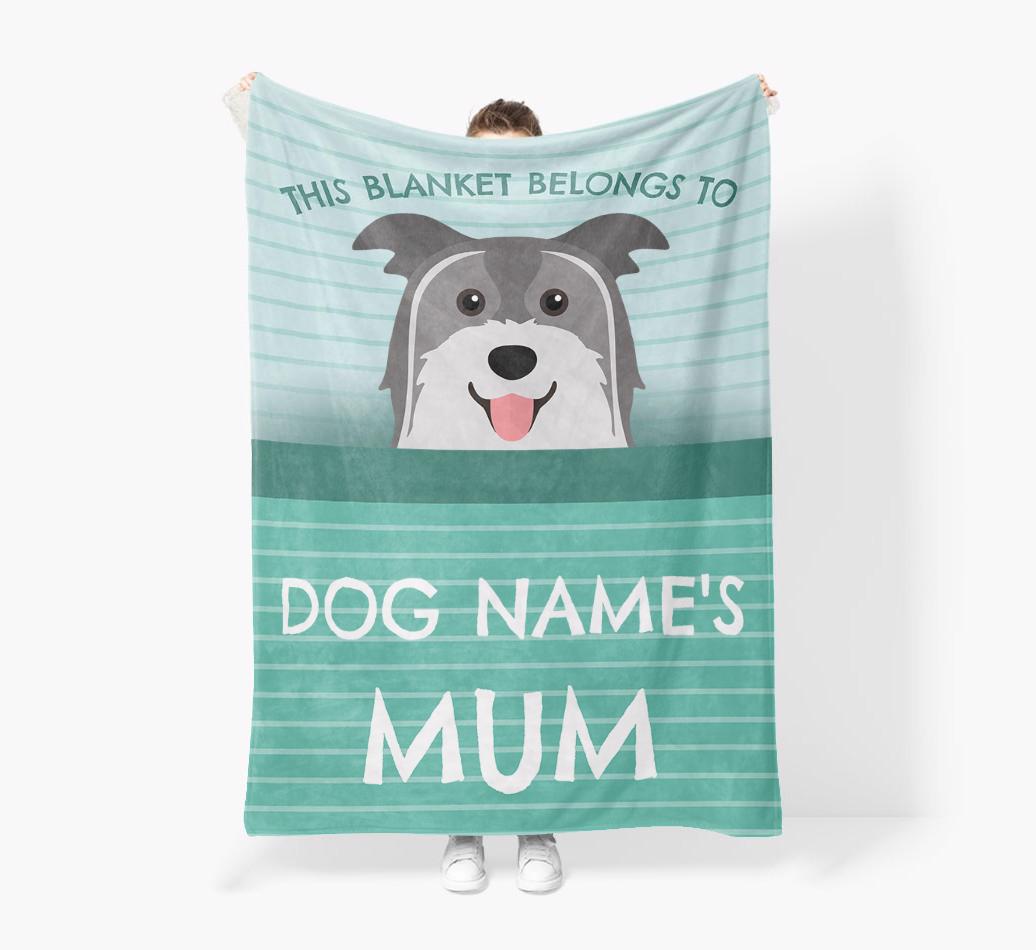 'This Blanket Belongs To...' - Personalized {breedFullName} Blanket: Premium Sherpa Fleece