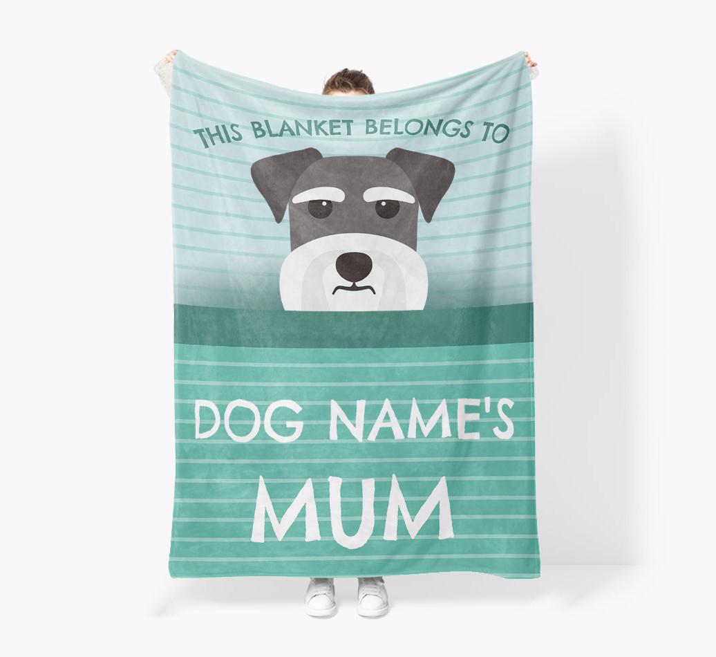 'This Blanket Belongs To...' - Personalized {breedFullName} Blanket: Premium Sherpa Fleece