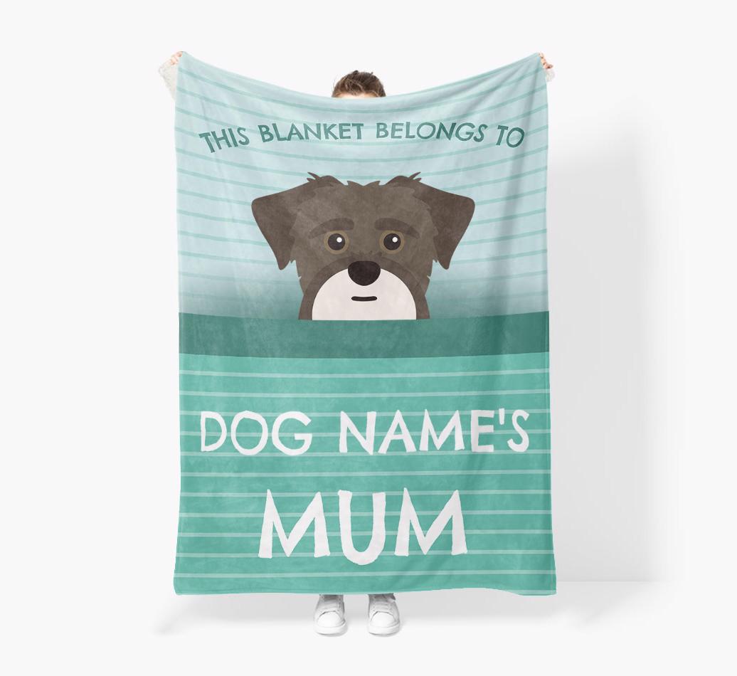 'This Blanket Belongs To...' - Personalized {breedFullName} Blanket: Premium Sherpa Fleece