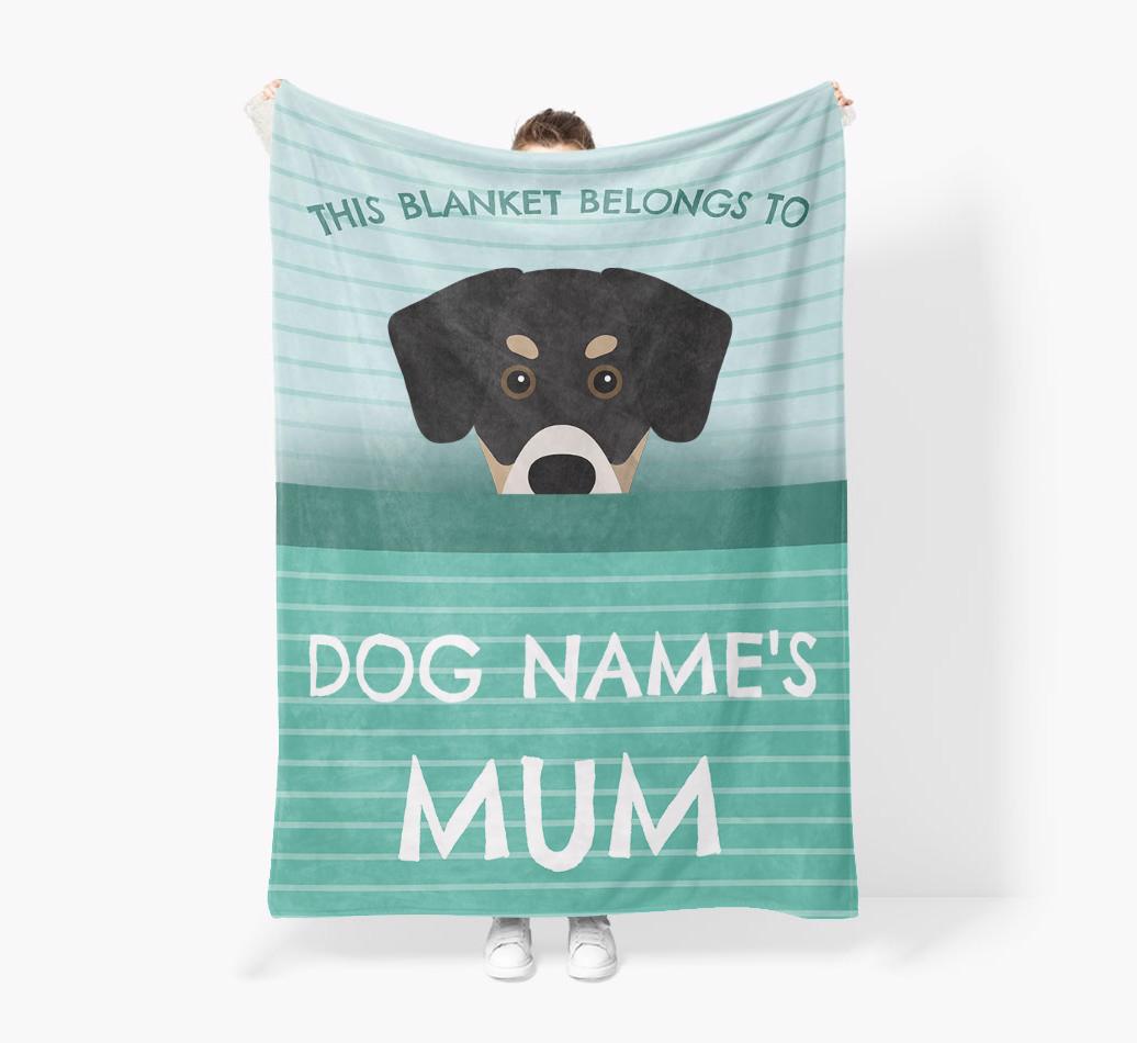 'This Blanket Belongs To...' - Personalized {breedFullName} Blanket: Premium Sherpa Fleece