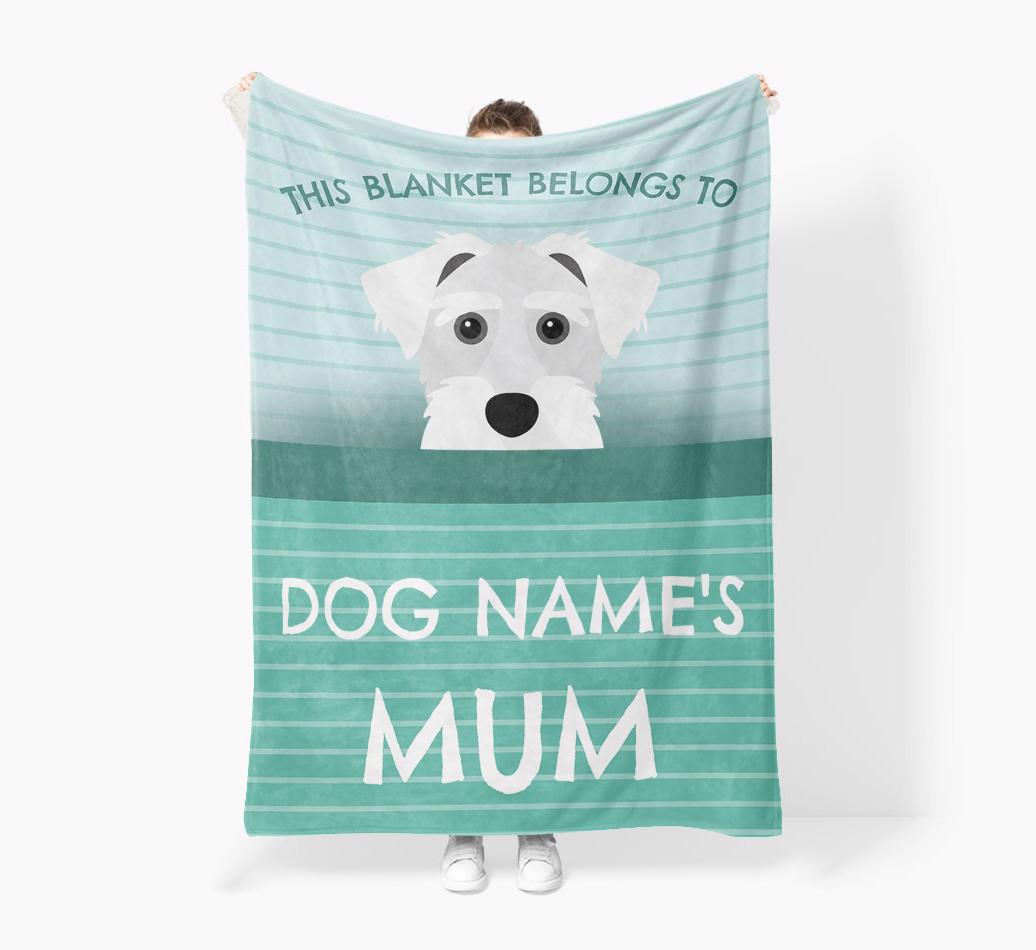 'This Blanket Belongs To...' - Personalized {breedFullName} Blanket: Premium Sherpa Fleece