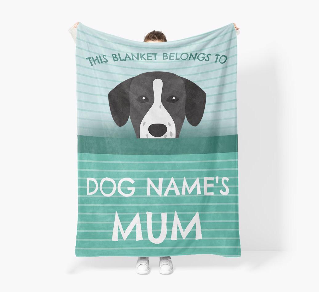 'This Blanket Belongs To...' - Personalized {breedFullName} Blanket: Premium Sherpa Fleece