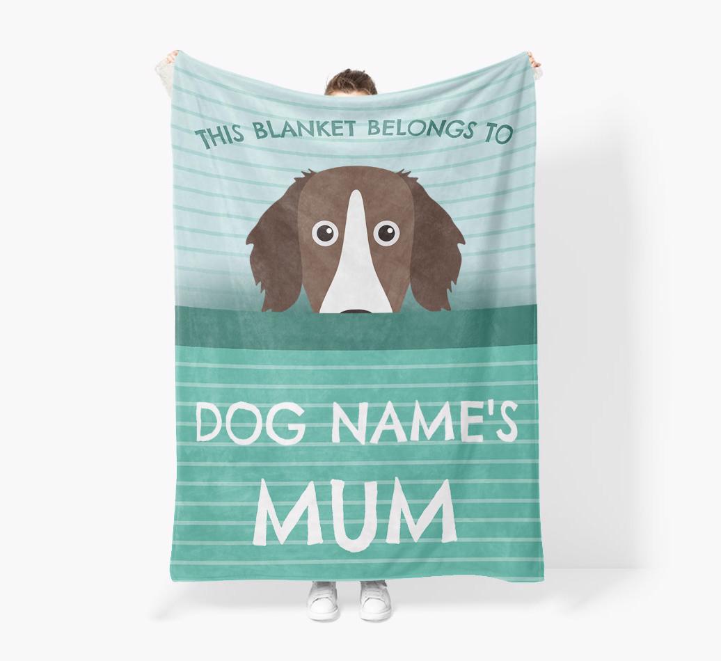 'This Blanket Belongs To...' - Personalized {breedFullName} Blanket: Premium Sherpa Fleece