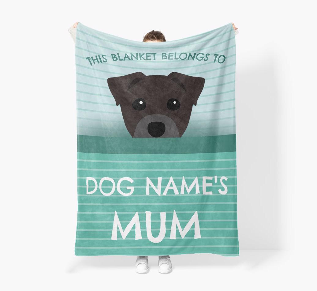 'This Blanket Belongs To...' - Personalized {breedFullName} Blanket: Premium Sherpa Fleece