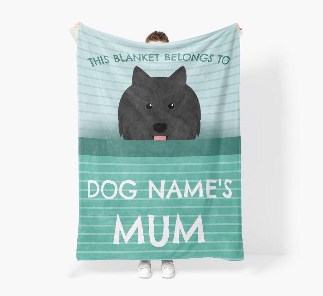 'This Blanket Belongs To...' - Personalized {breedFullName} Blanket: Premium Sherpa Fleece